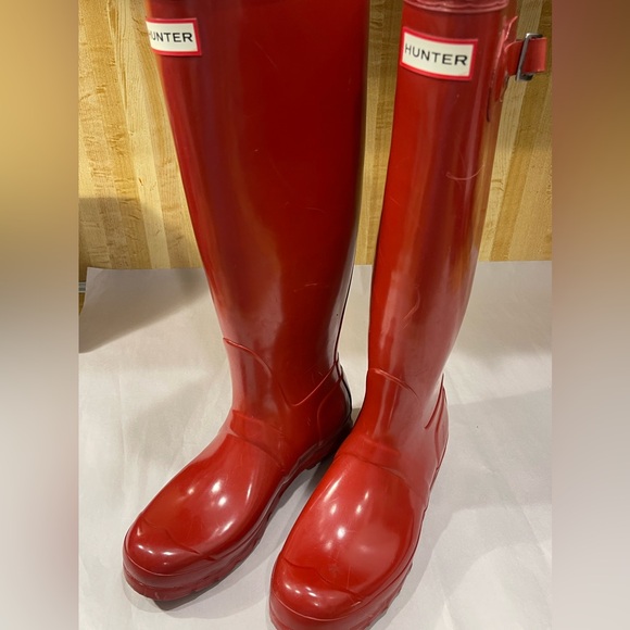 Hunter tall boots classic red size 8 - Picture 1 of 9